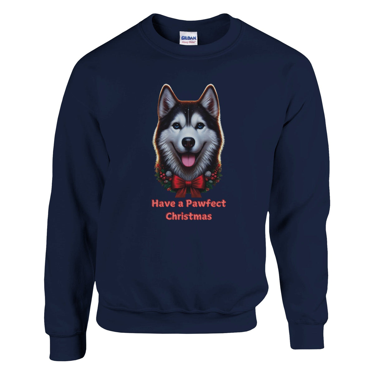 Husky Dog Christmas Crewneck Sweatshirt - Petselfie