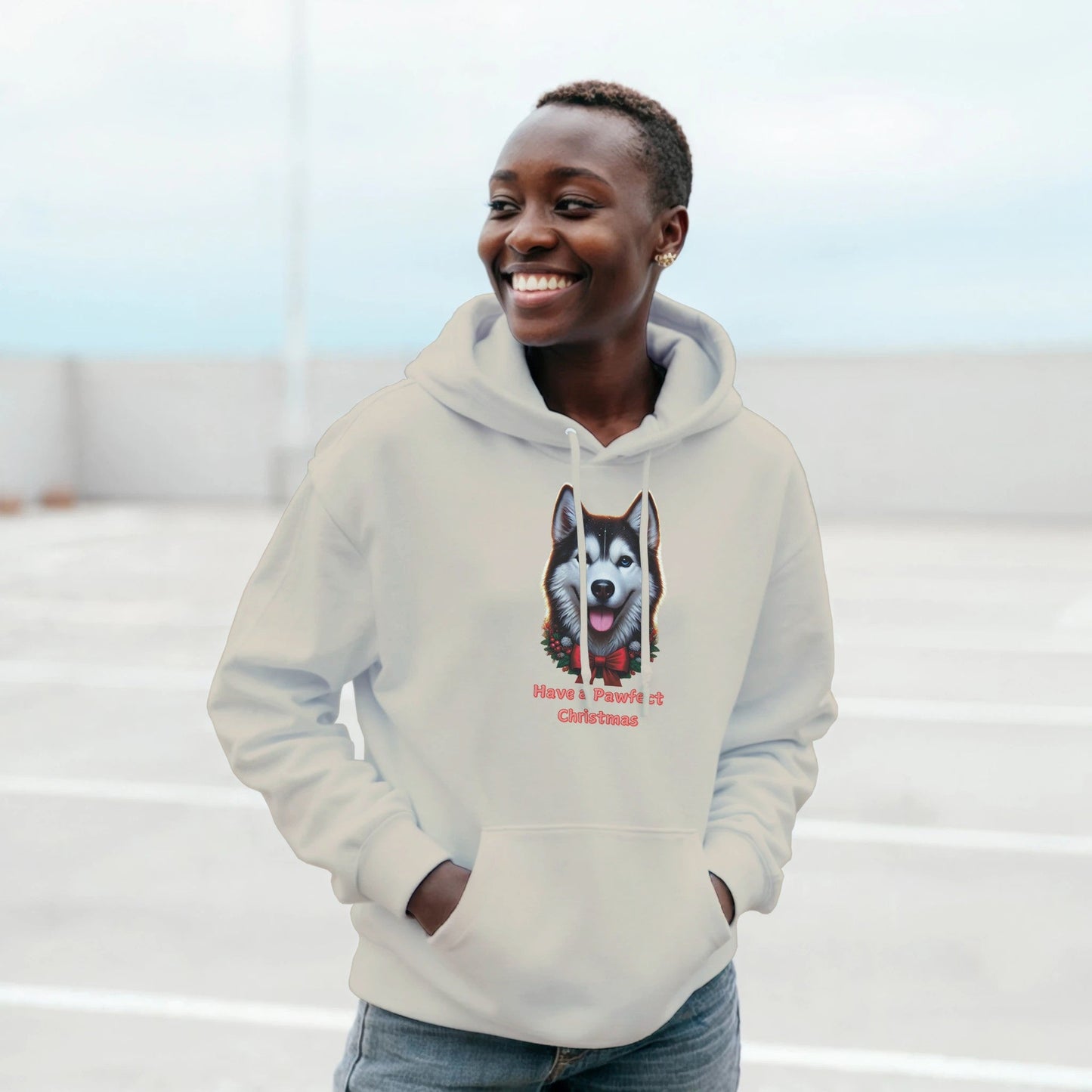 Husky Dog Christmas Hoodie - Petselfie