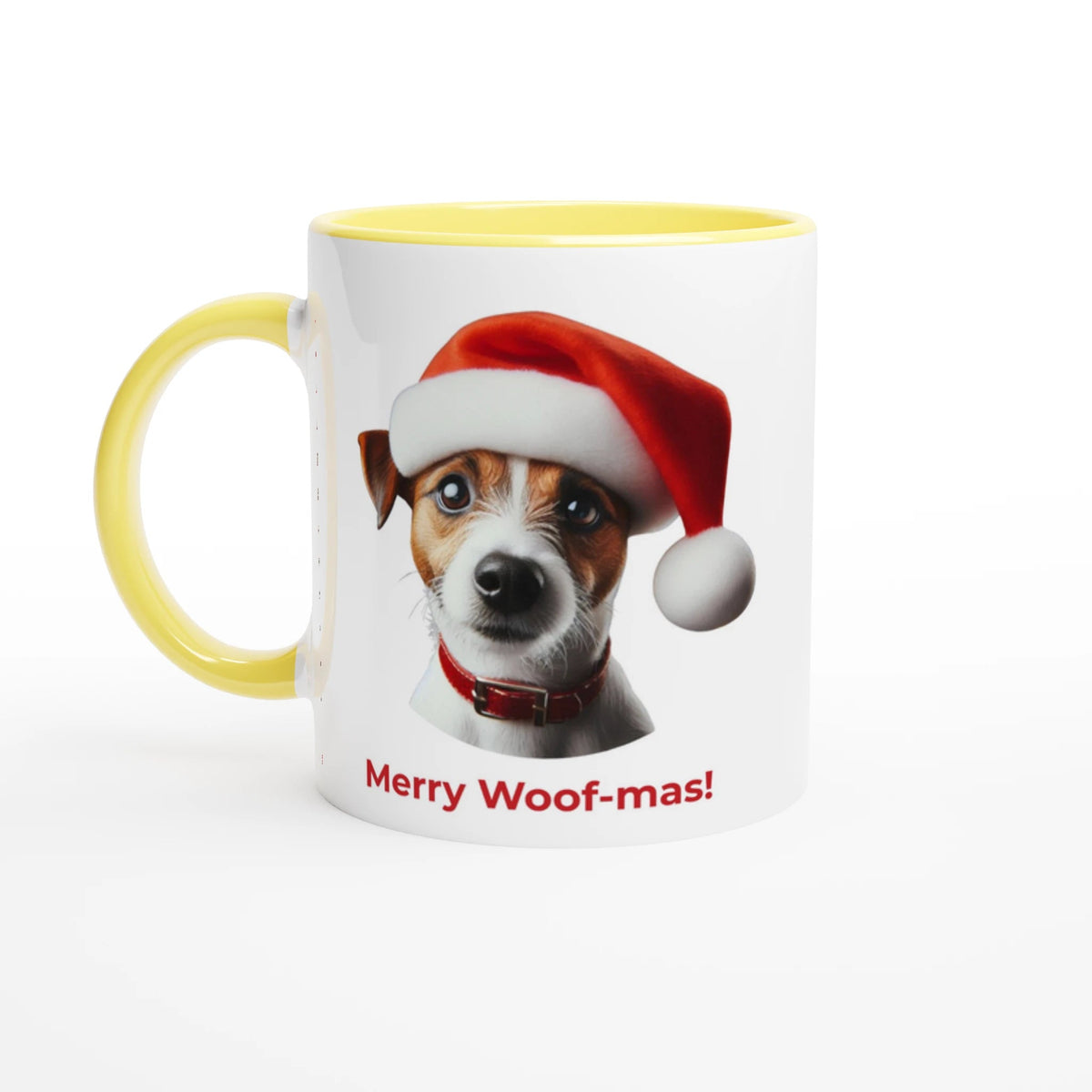 Jack Russell Christmas Mug with Colour Inside - Petselfie