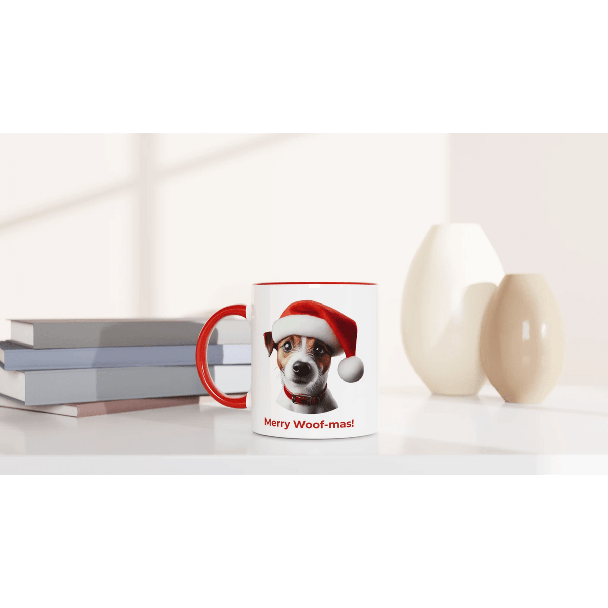 Jack Russell Christmas Mug with Colour Inside - Petselfie