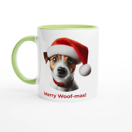 Jack Russell Christmas Mug with Colour Inside - Petselfie