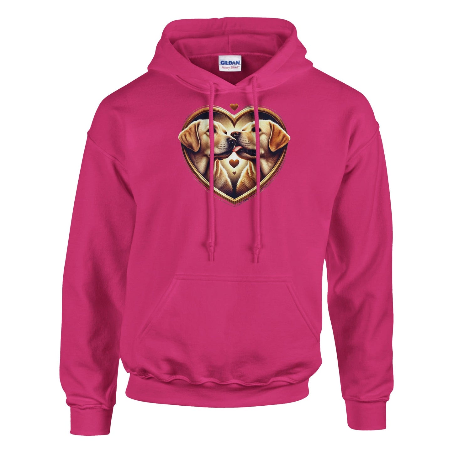 Labradors Kissing Valentine Hoodie - Petselfie