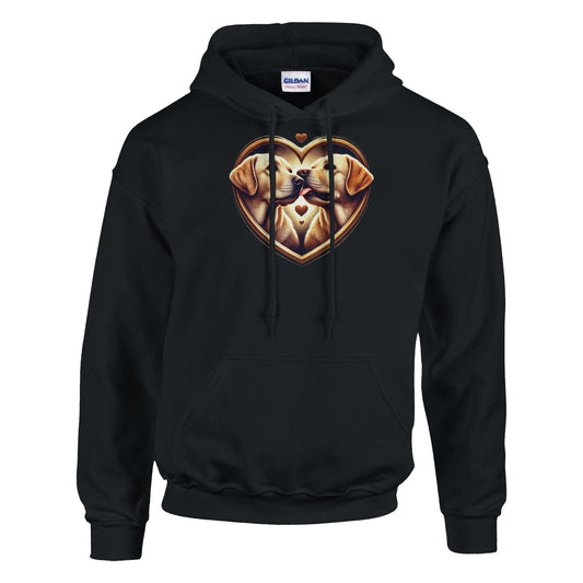 Labradors Kissing Valentine Hoodie - Petselfie