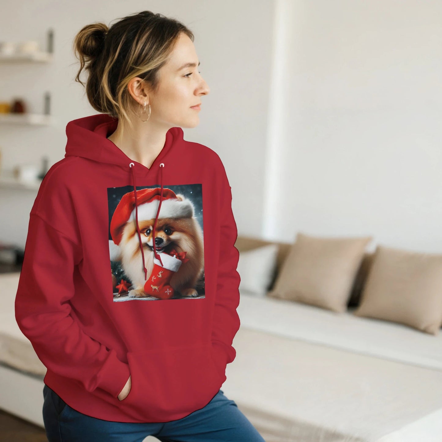 Pomeranian Dog Christmas Hoodie - Petselfie