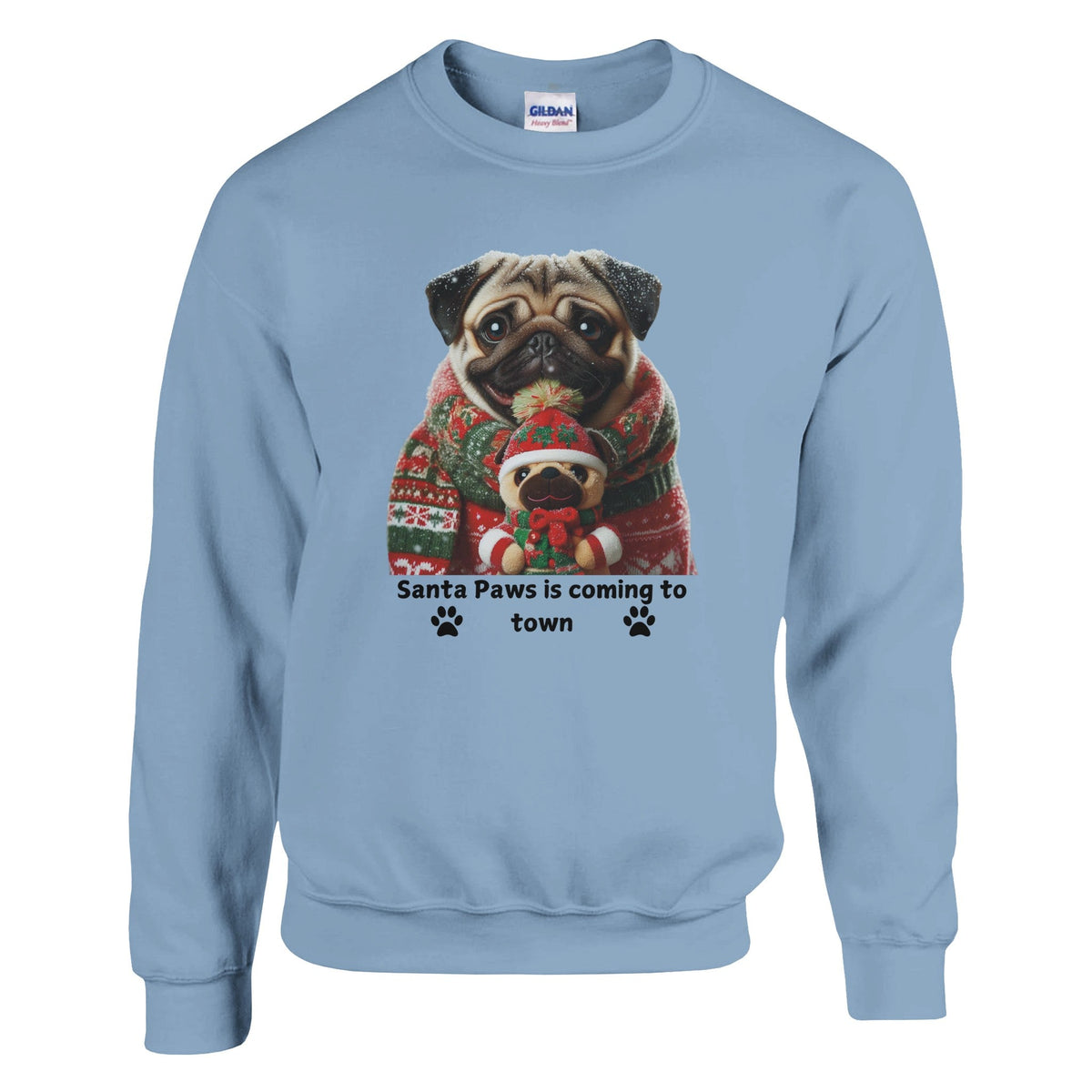 Pug Christmas Sweatshirt - Petselfie