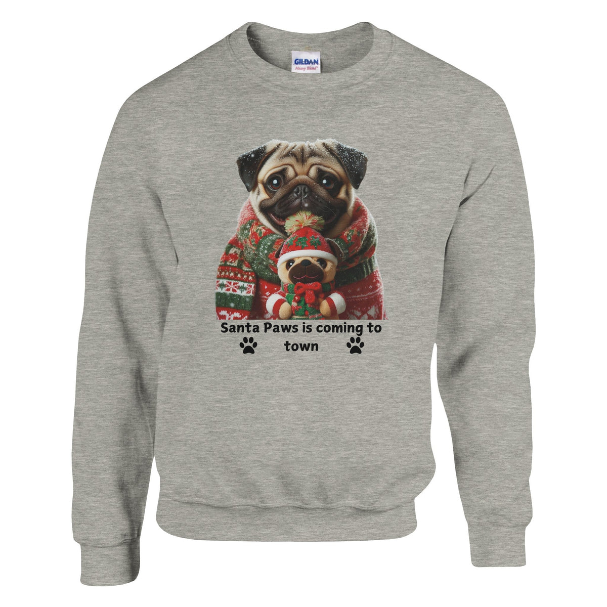 Pug Christmas Sweatshirt - Petselfie