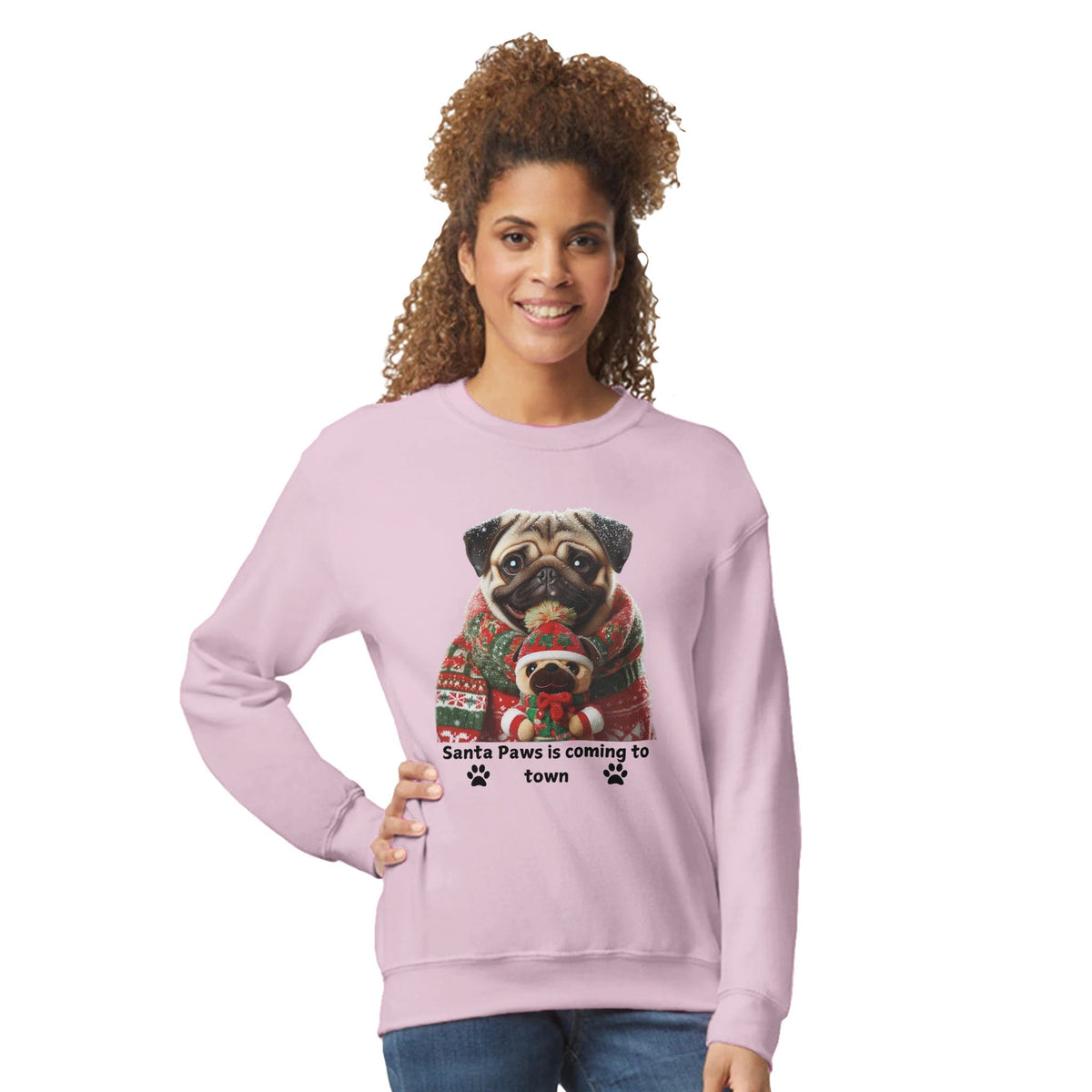 Pug Christmas Sweatshirt - Petselfie