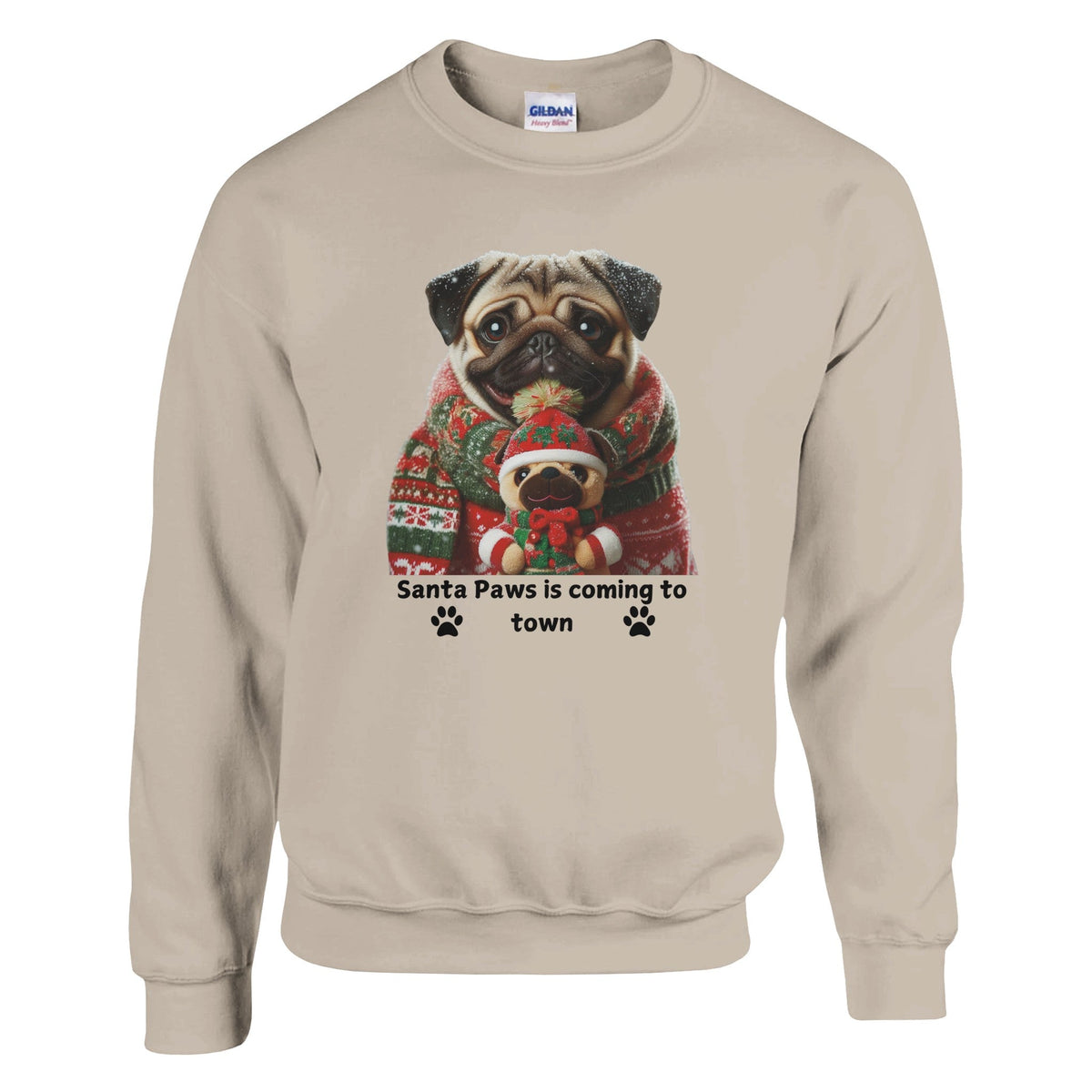 Pug Christmas Sweatshirt - Petselfie