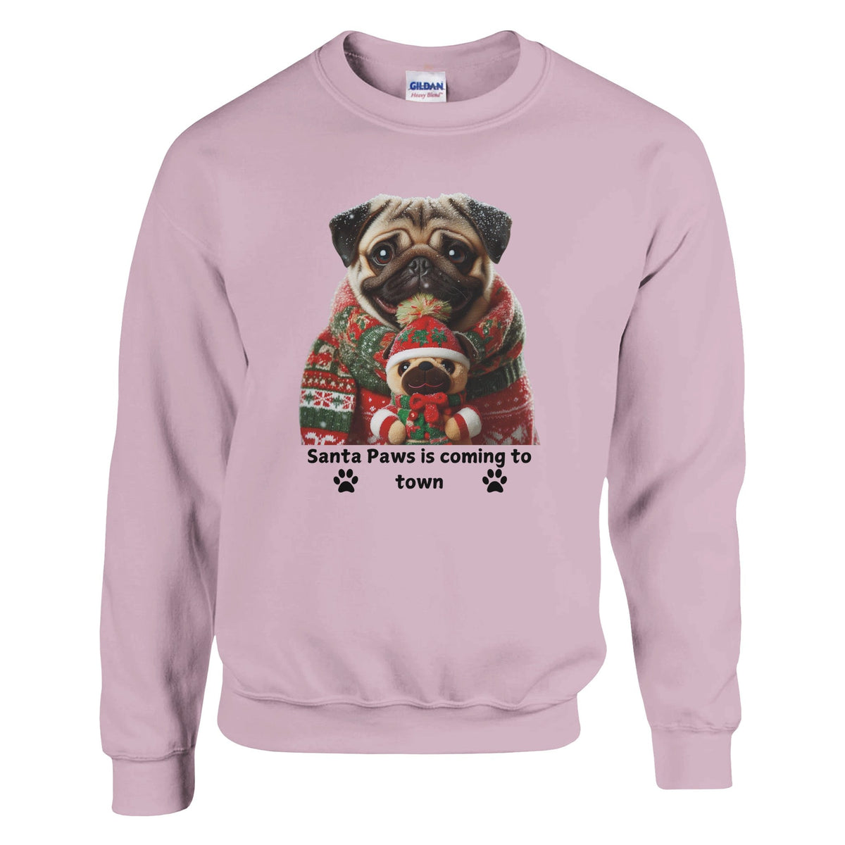 Pug Christmas Sweatshirt - Petselfie