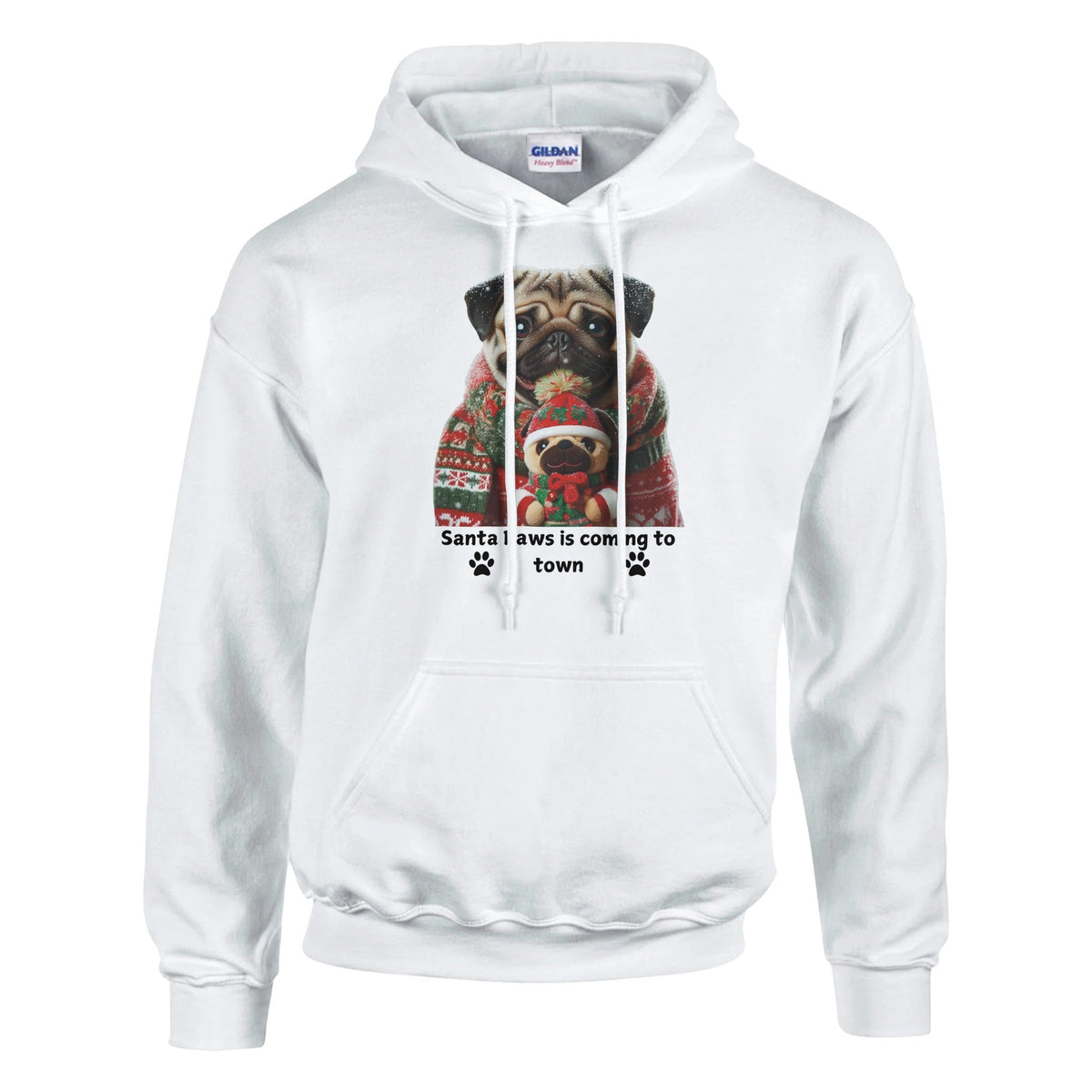 Pug Dog Christmas Hoodie - Petselfie