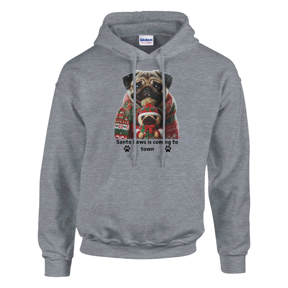 Pug Dog Christmas Hoodie - Petselfie