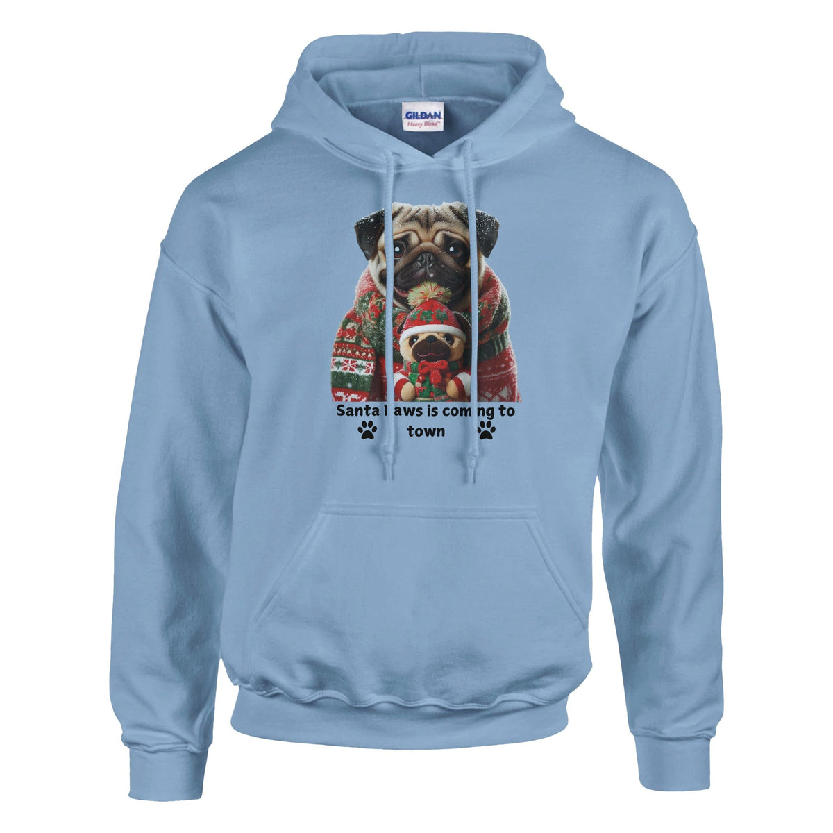 Pug Dog Christmas Hoodie - Petselfie