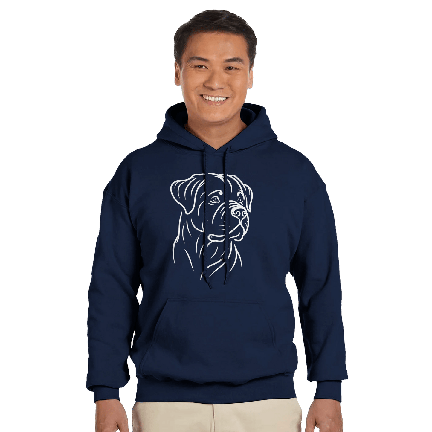Rottweiler Silhouette Hoodie - Petselfie