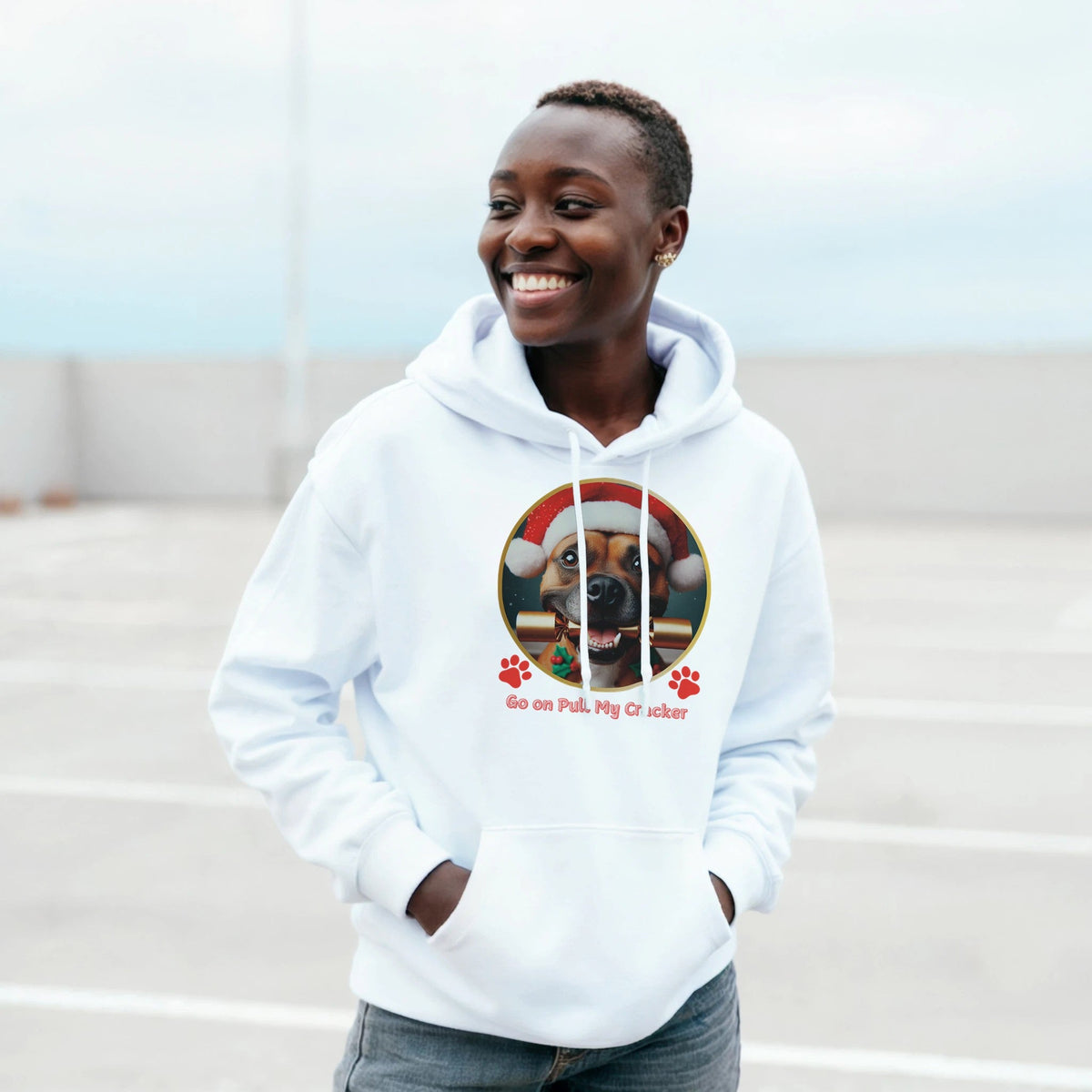 Staffordshire Bull Terrier Christmas Hoodie - Petselfie