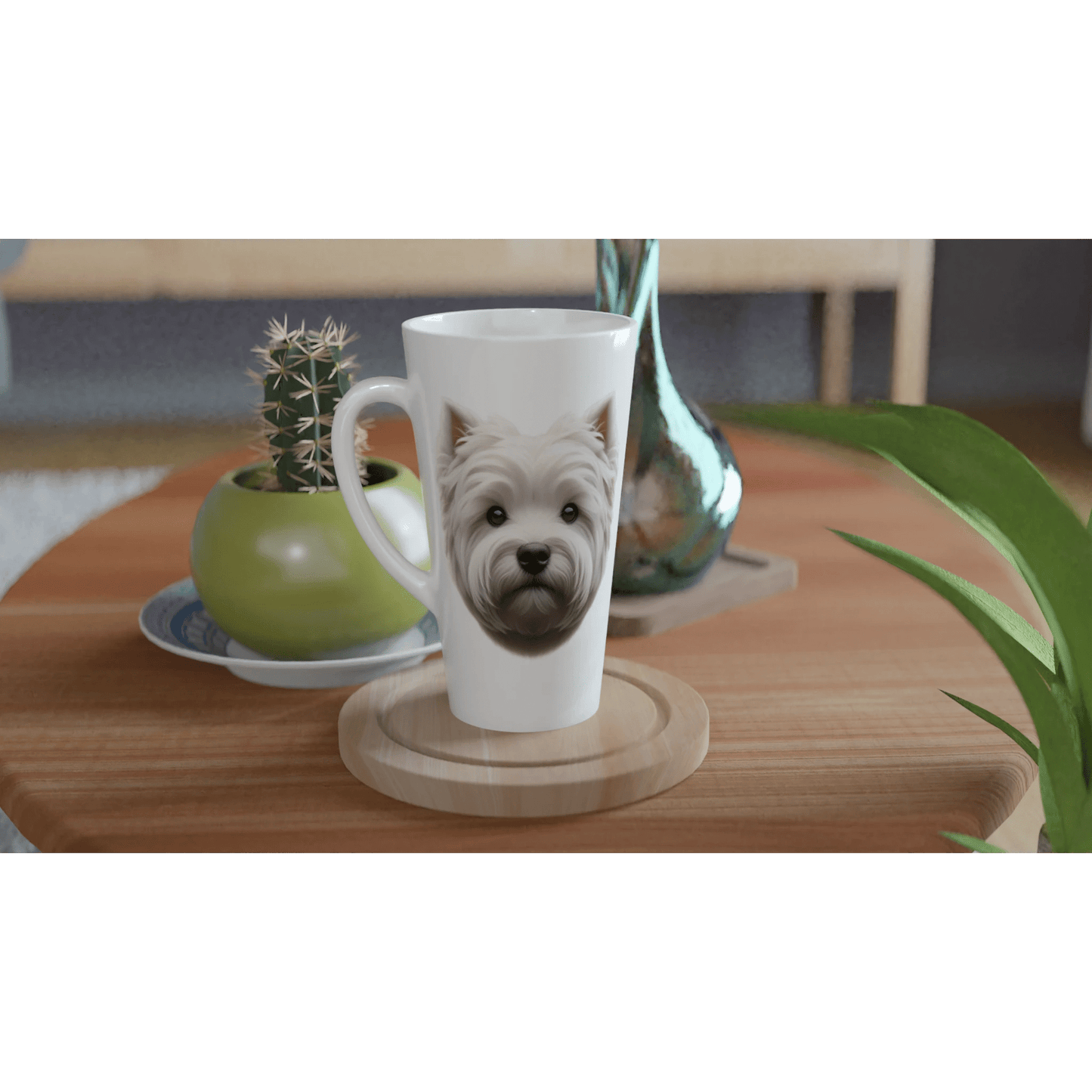 West Highland White Terrier latte Mug - PetSelfie - Petselfie