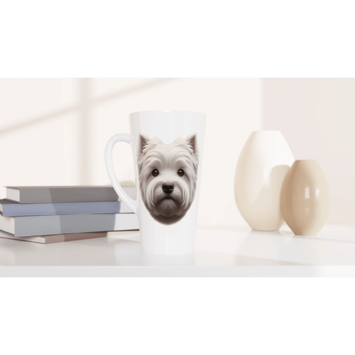 West Highland White Terrier latte Mug - PetSelfie - Petselfie