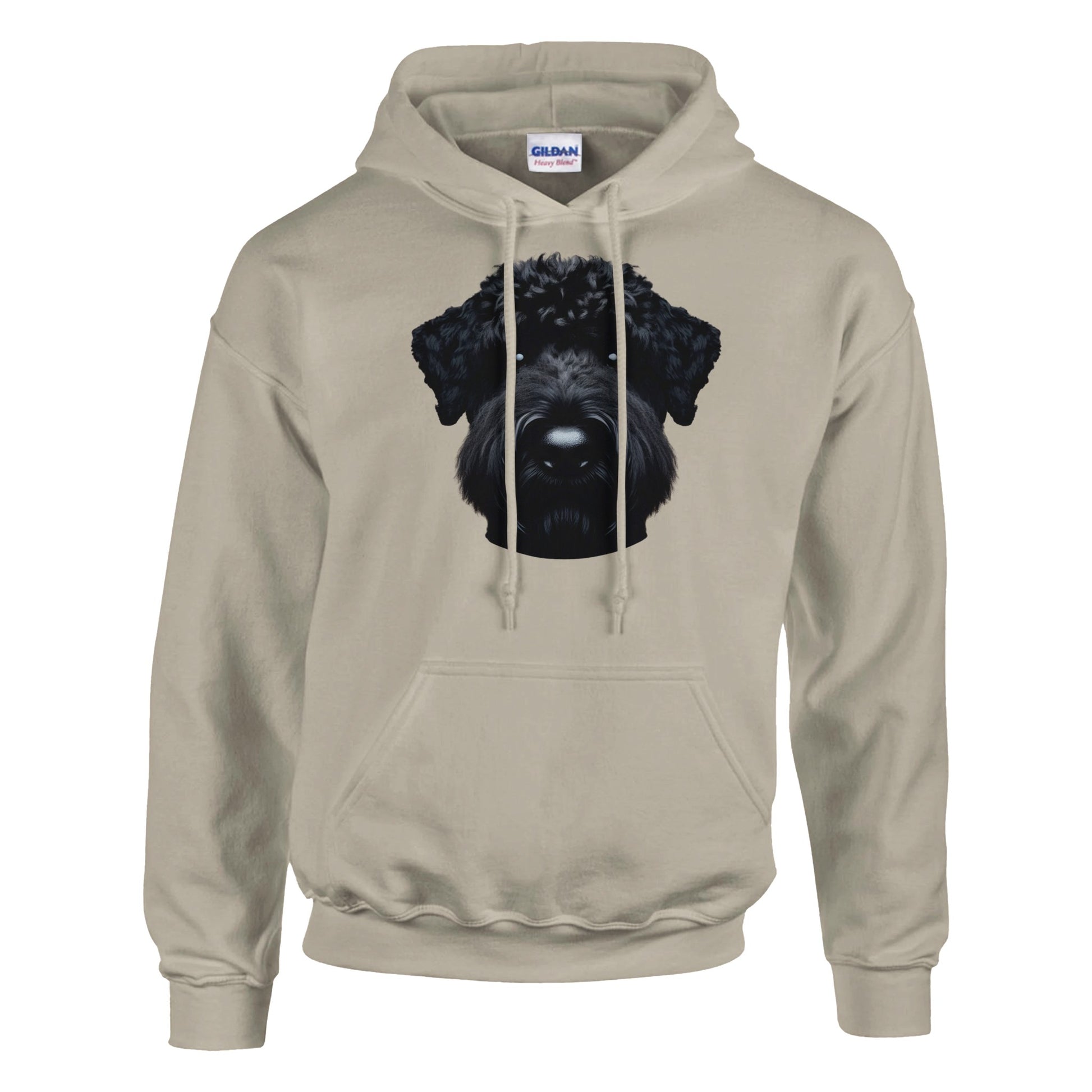 sand black russian terrier pullover hoodie