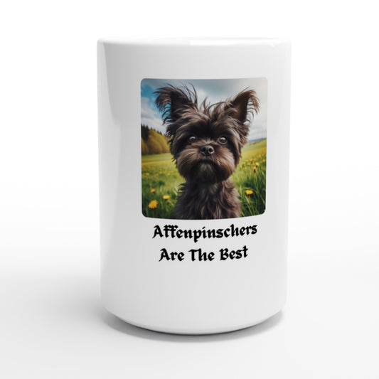 Affenpinscher  White 15oz Ceramic Mug