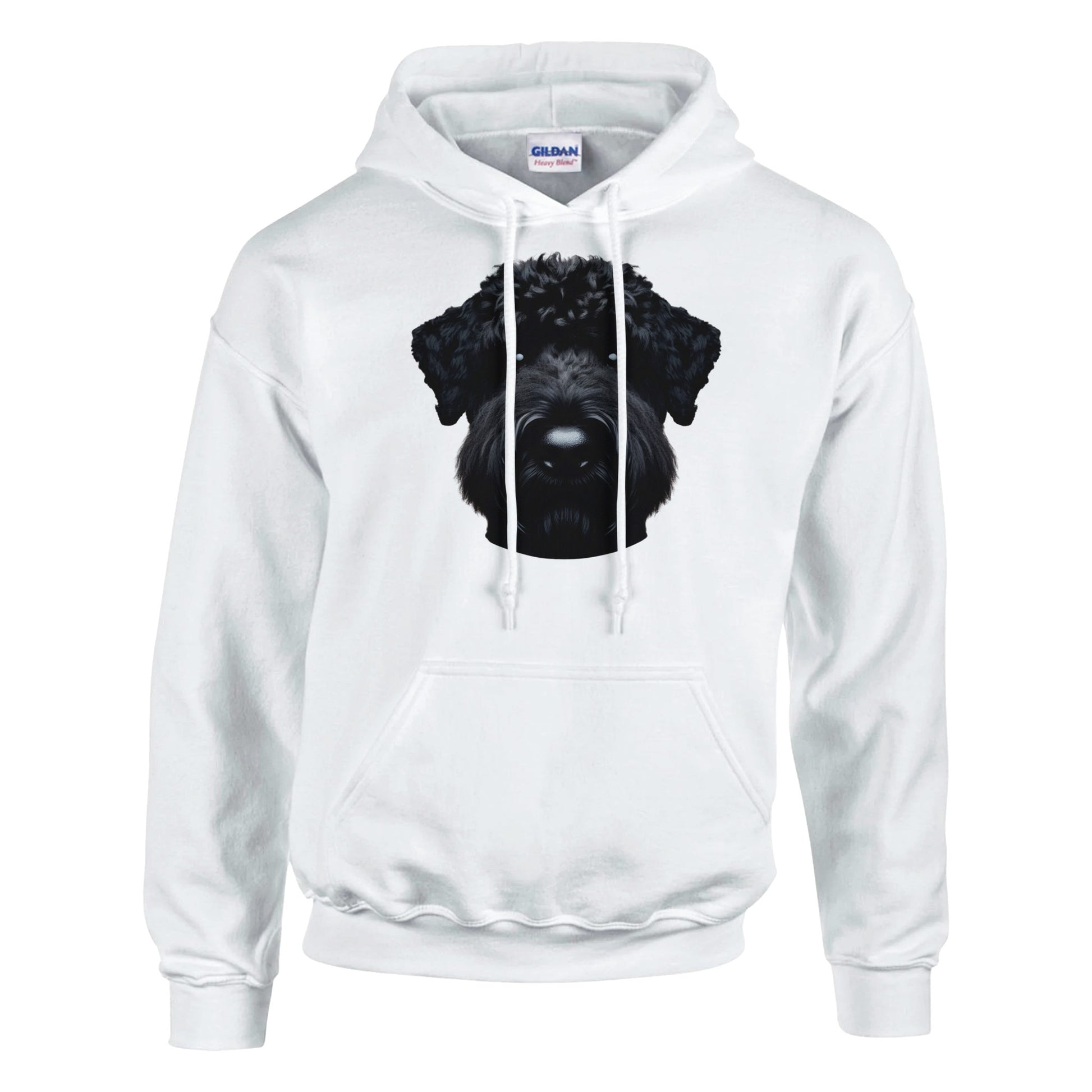 white black russian terrier pullover hoodie