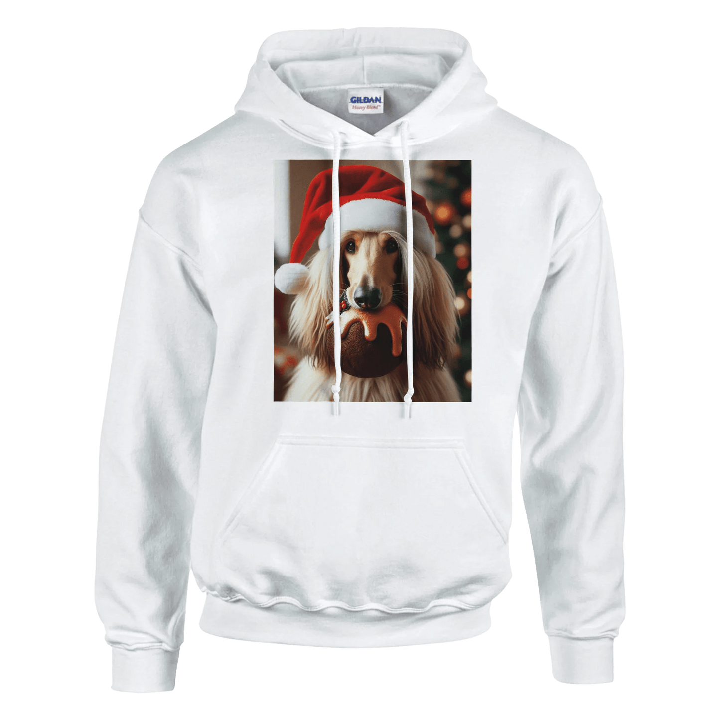 Afghan Hound Christmas Pullover Hoodie - Petselfie