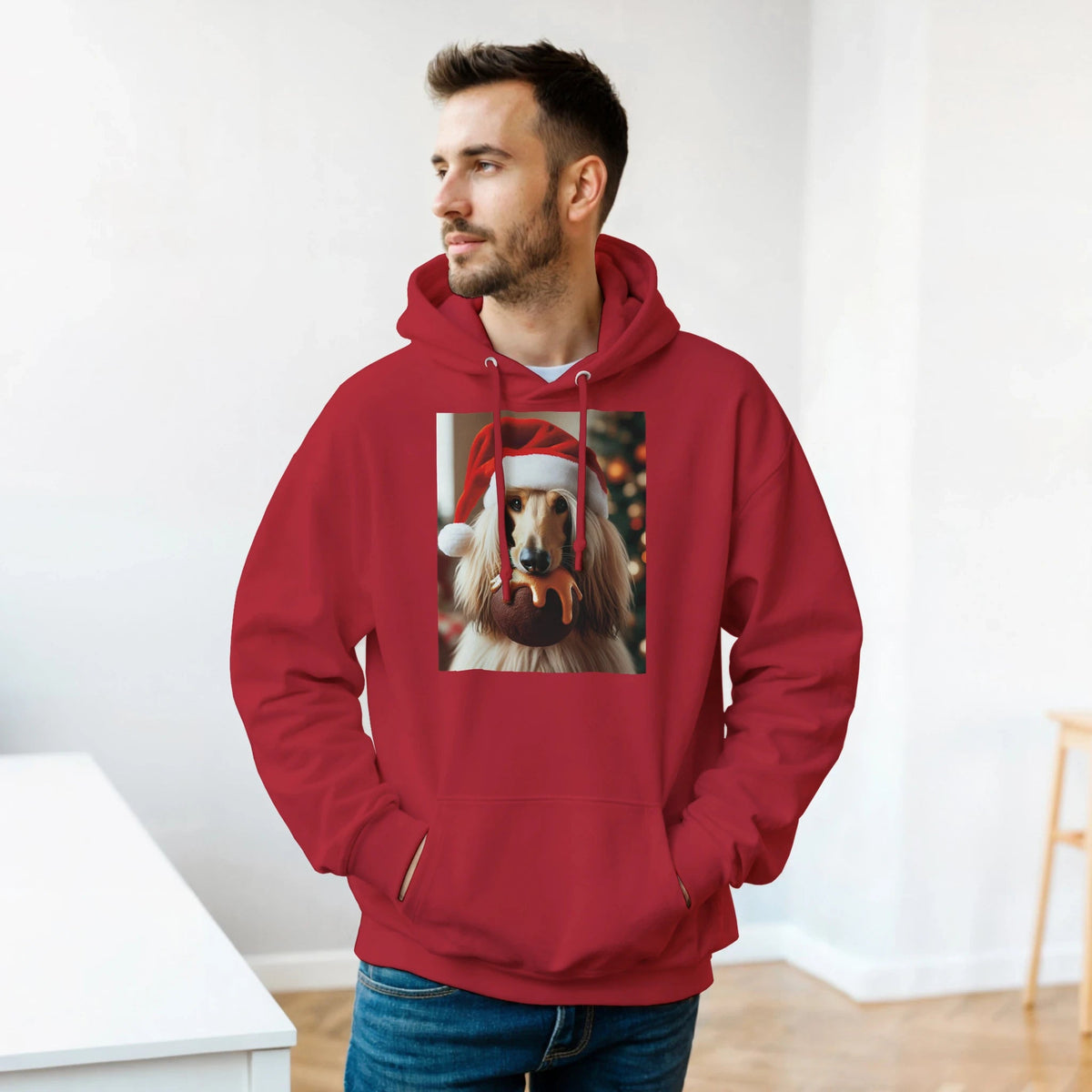 Afghan Hound Christmas Pullover Hoodie - Petselfie