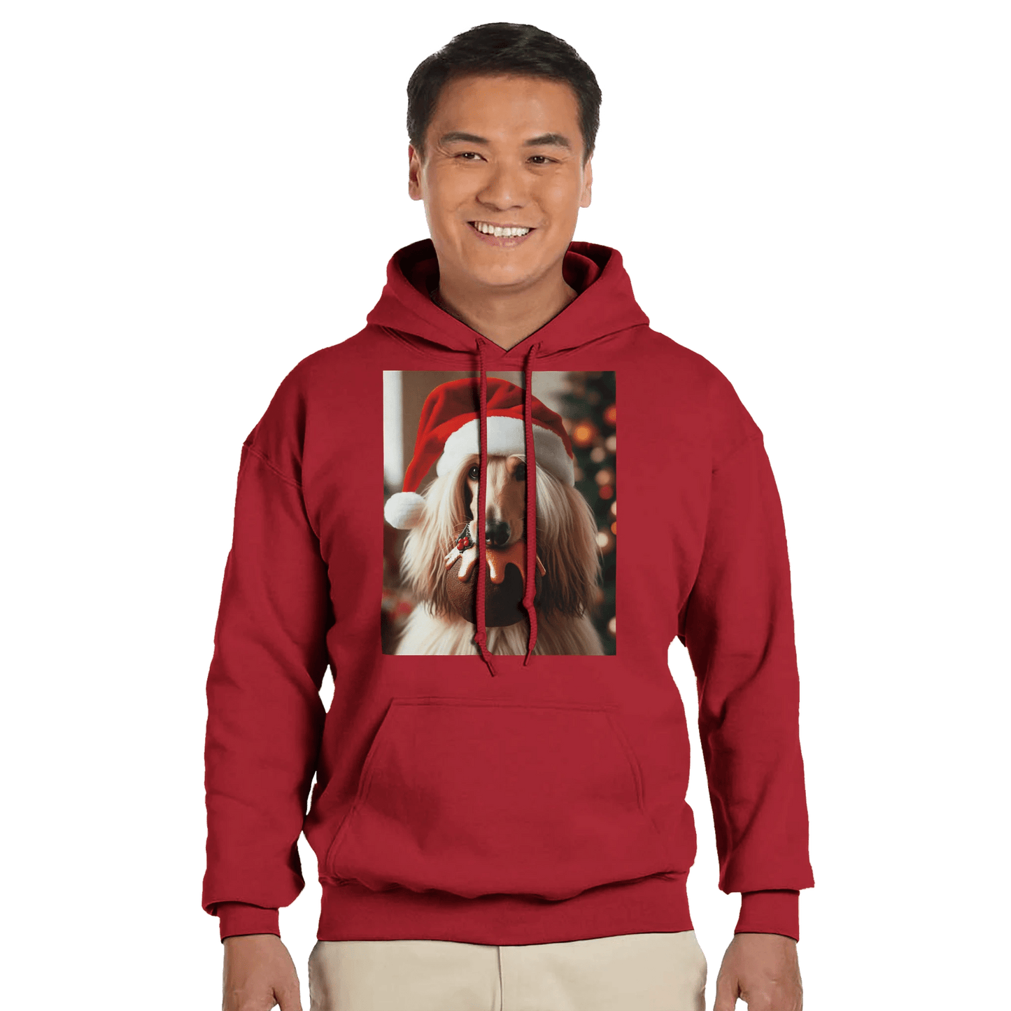 Afghan Hound Christmas Pullover Hoodie - Petselfie