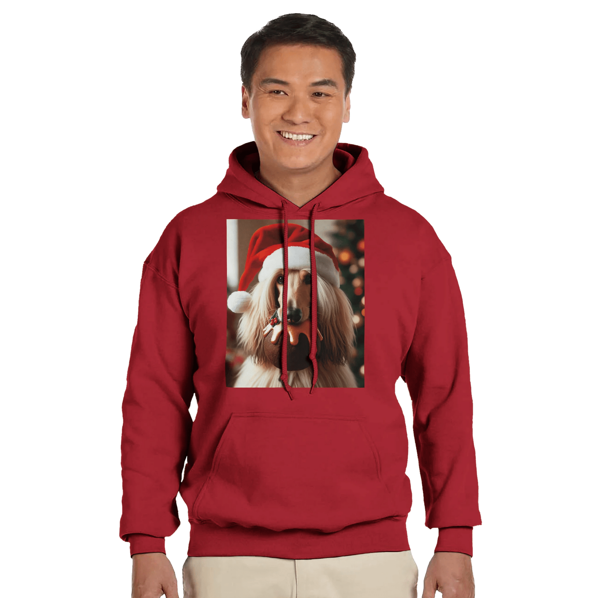 Afghan Hound Christmas Pullover Hoodie - Petselfie