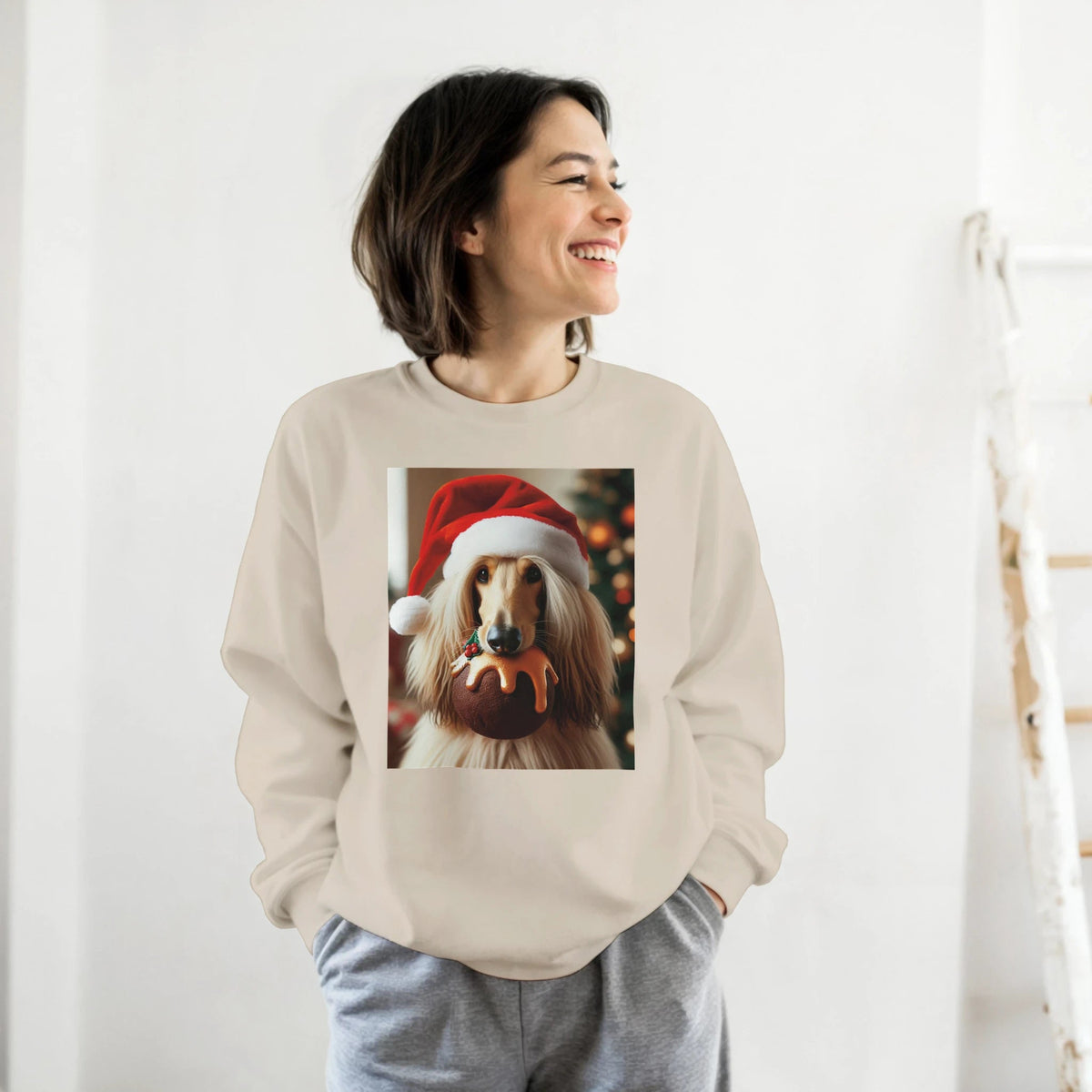 Afghan Hound Christmas Sweatshirt - Petselfie