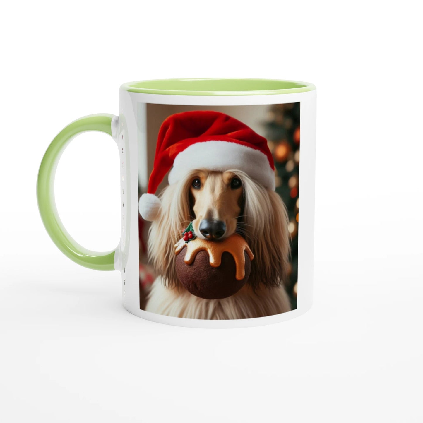 Afghan Hound White Mug with Colour Inside - Petselfie