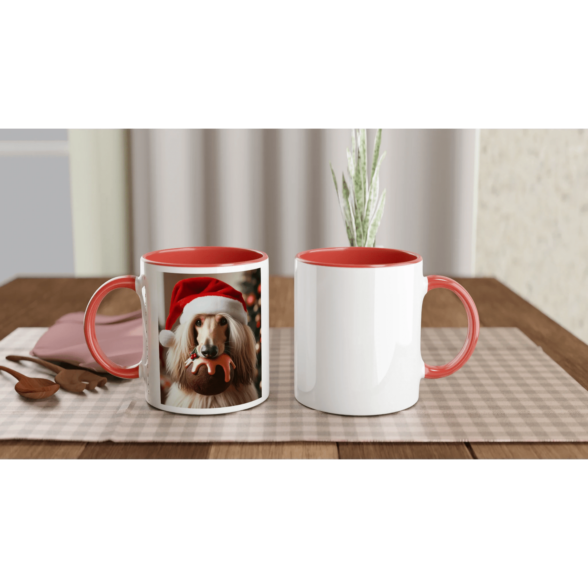 Afghan Hound White Mug with Colour Inside - Petselfie