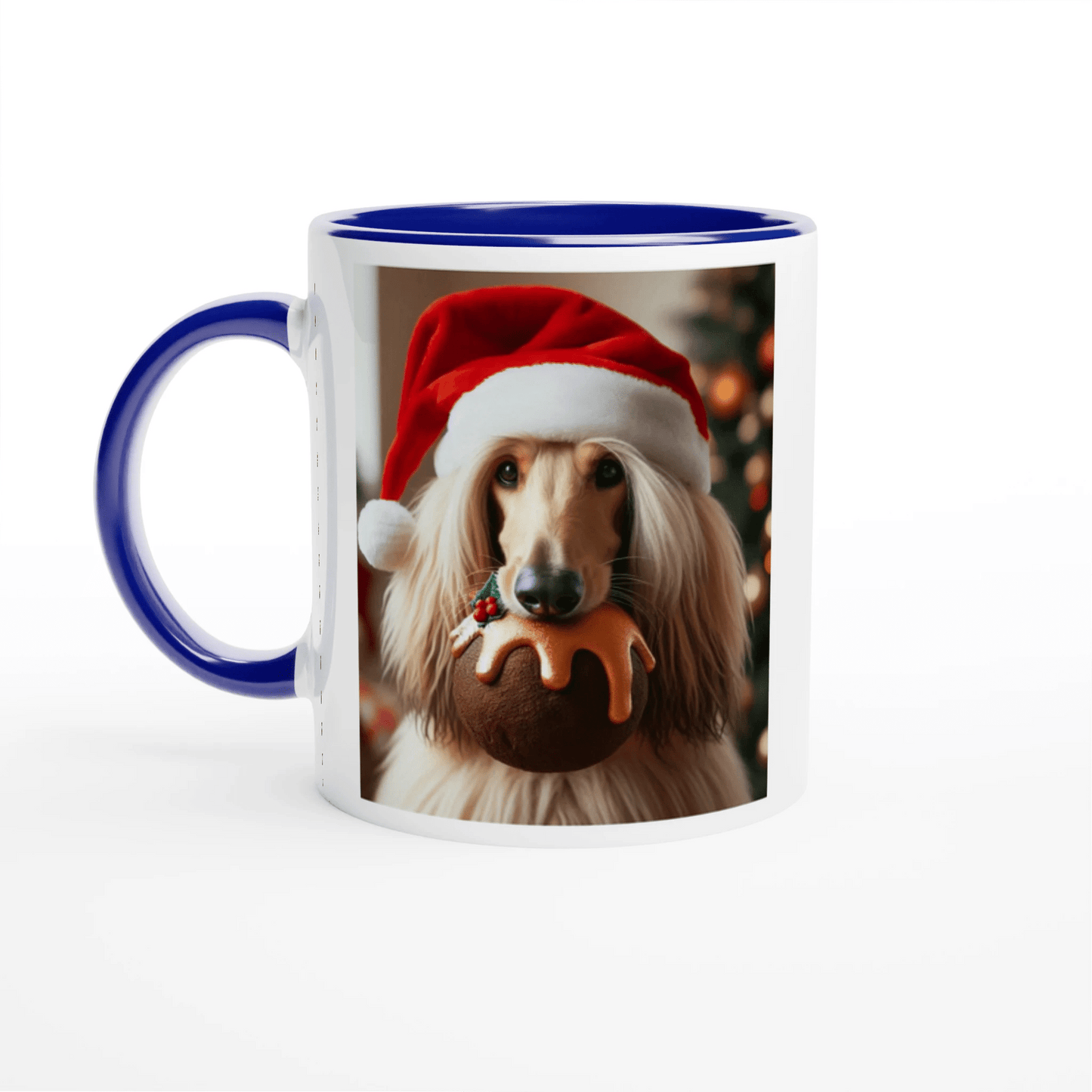 Afghan Hound White Mug with Colour Inside - Petselfie