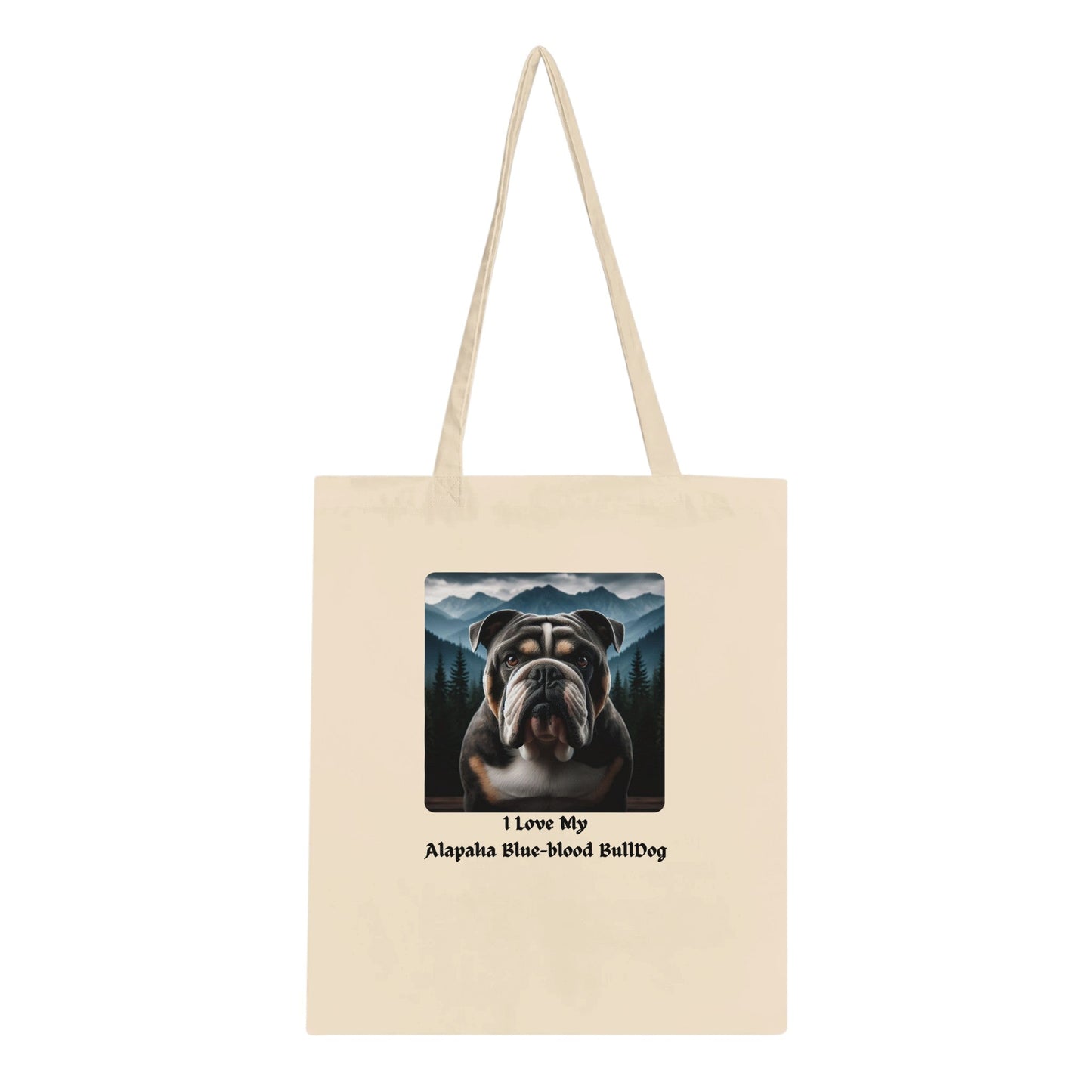 Alapaha Blue - blood BullDog Tote Bag - PetSelfie - Petselfie