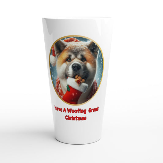 American Akita Christmas Latte Mug - Petselfie
