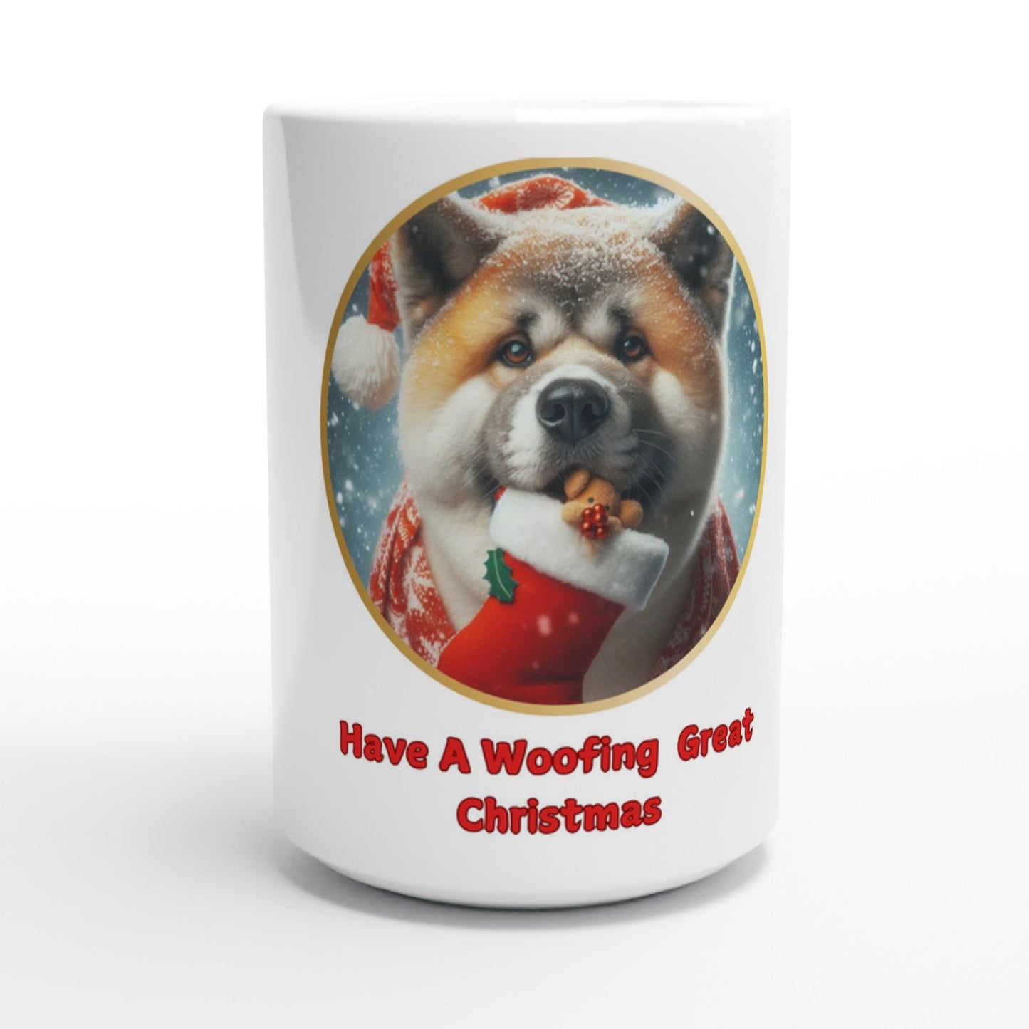 American Akita Christmas Mug - Petselfie