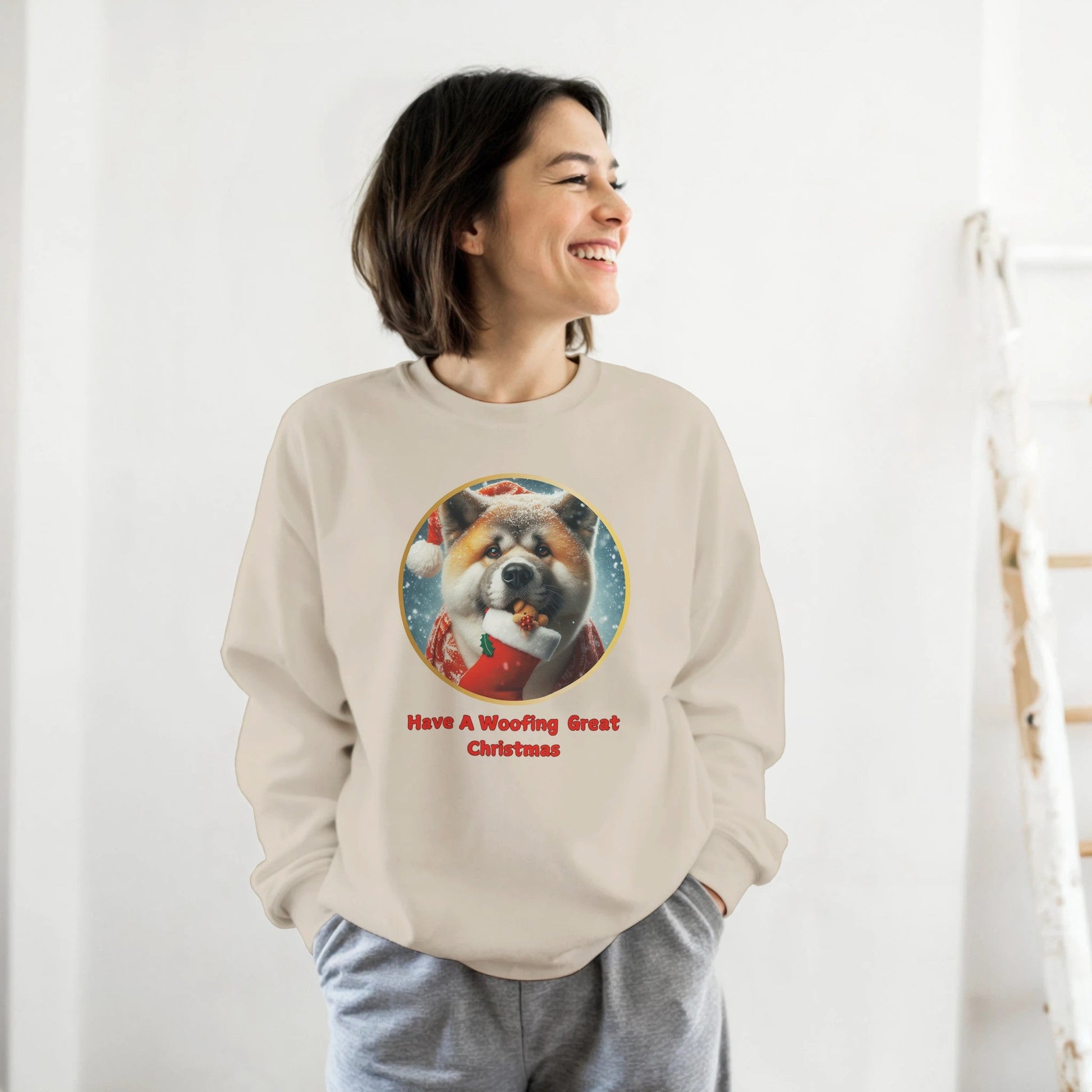 American Akita Christmas Sweatshirt - Petselfie