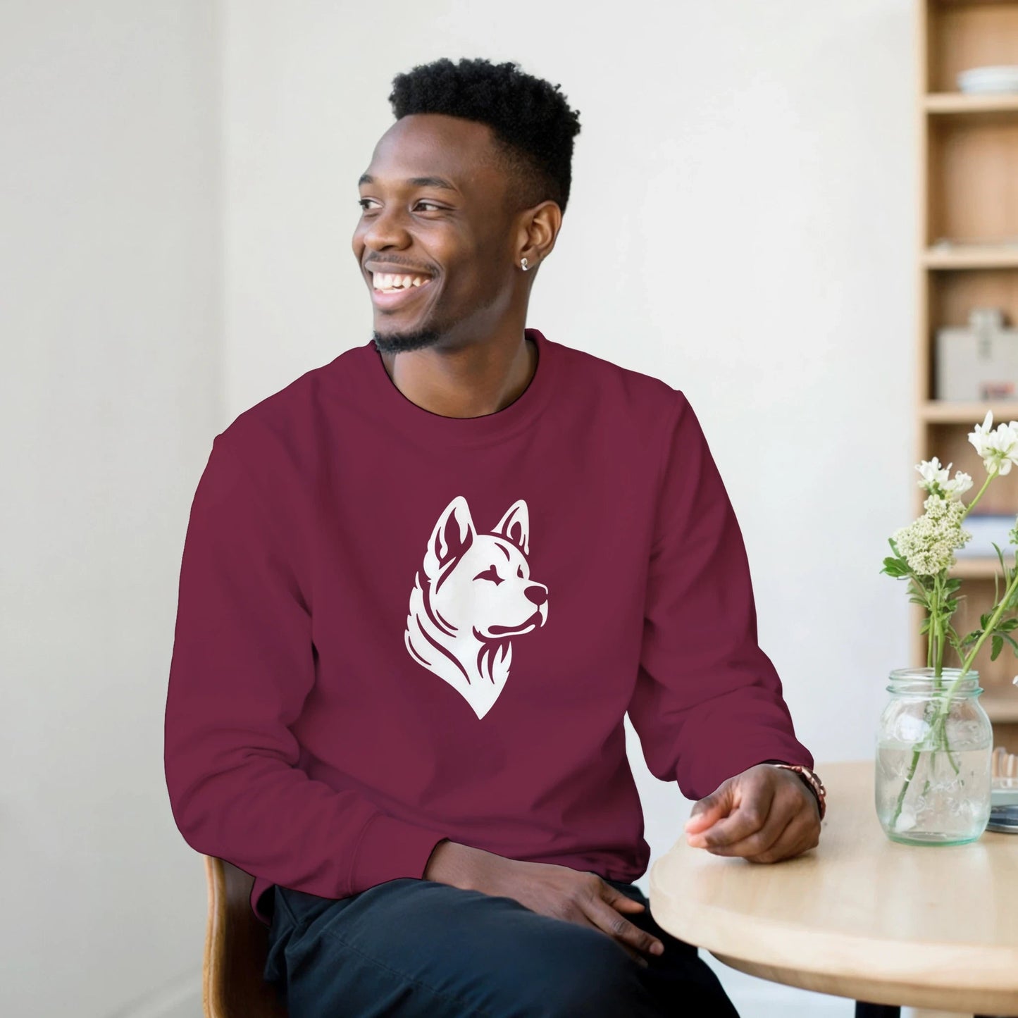 American Akita Silhouette Sweatshirt - Petselfie