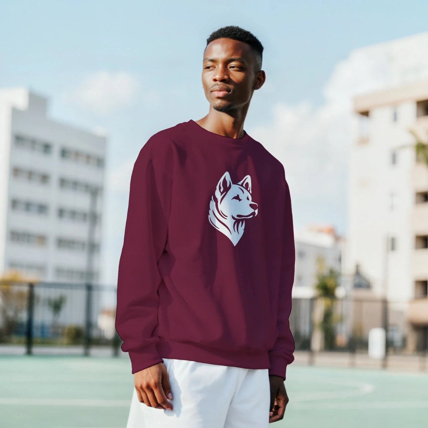 American Akita Silhouette Sweatshirt - Petselfie