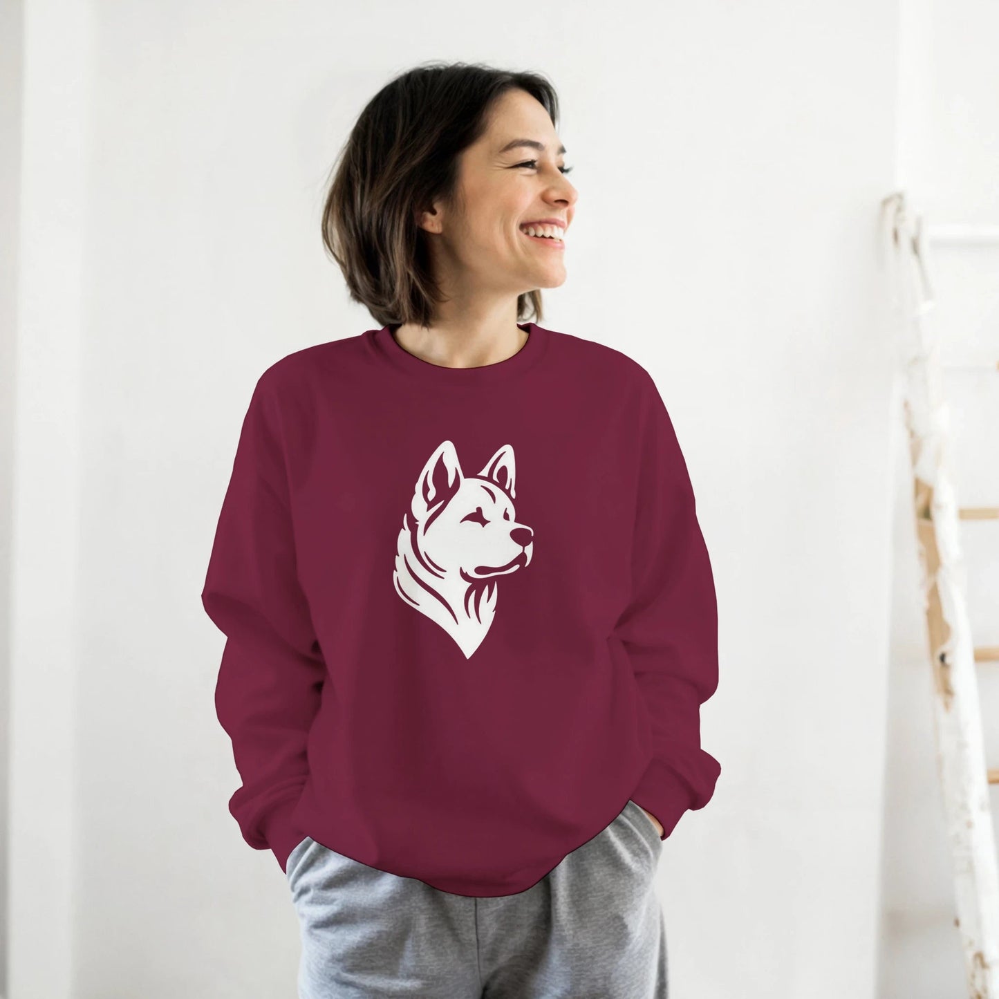 American Akita Silhouette Sweatshirt - Petselfie