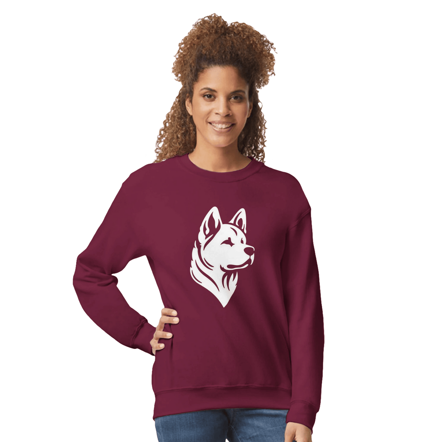 American Akita Silhouette Sweatshirt - Petselfie
