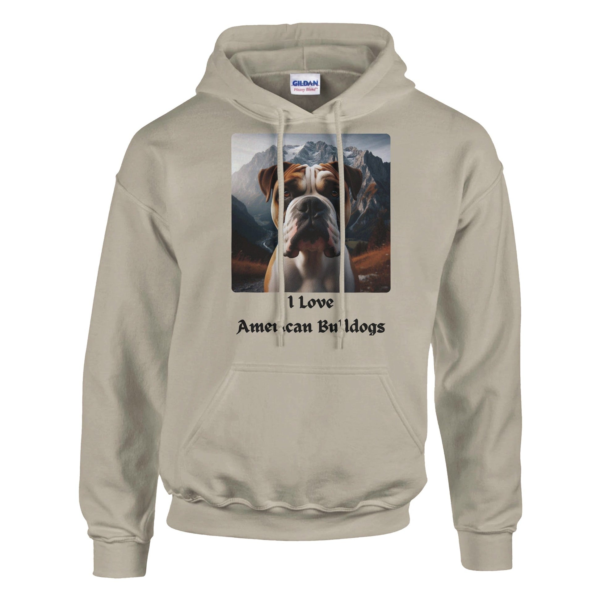 American Bulldog Hoodie - PetSelfie - Petselfie