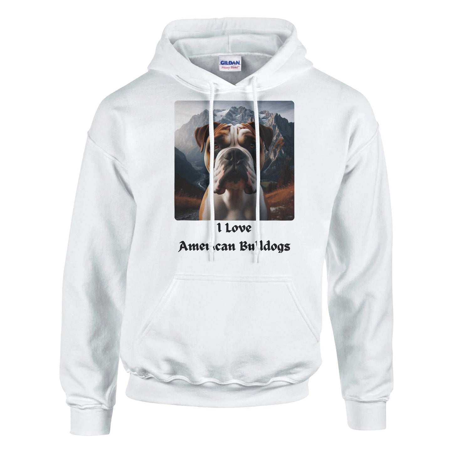 American Bulldog Hoodie - PetSelfie - Petselfie