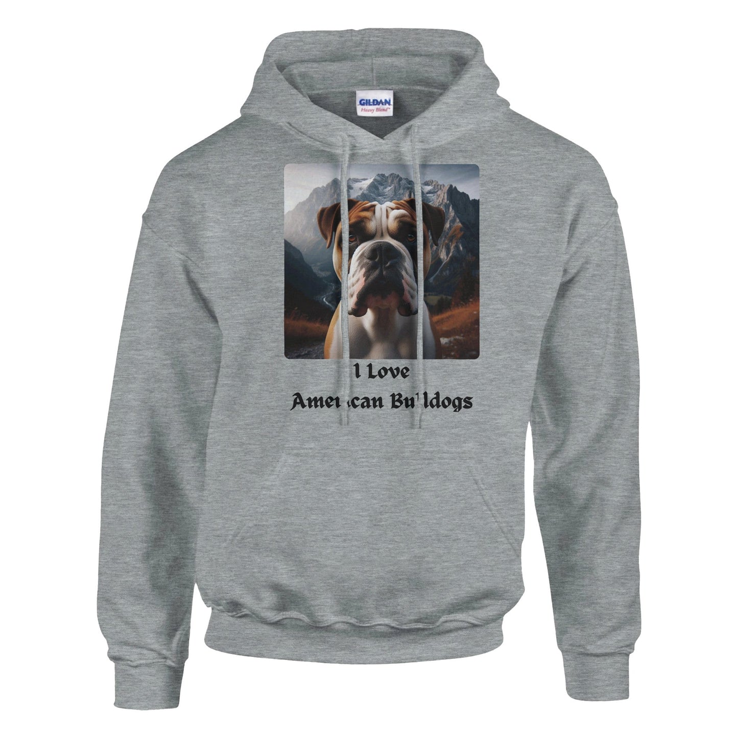 American Bulldog Hoodie - PetSelfie - Petselfie