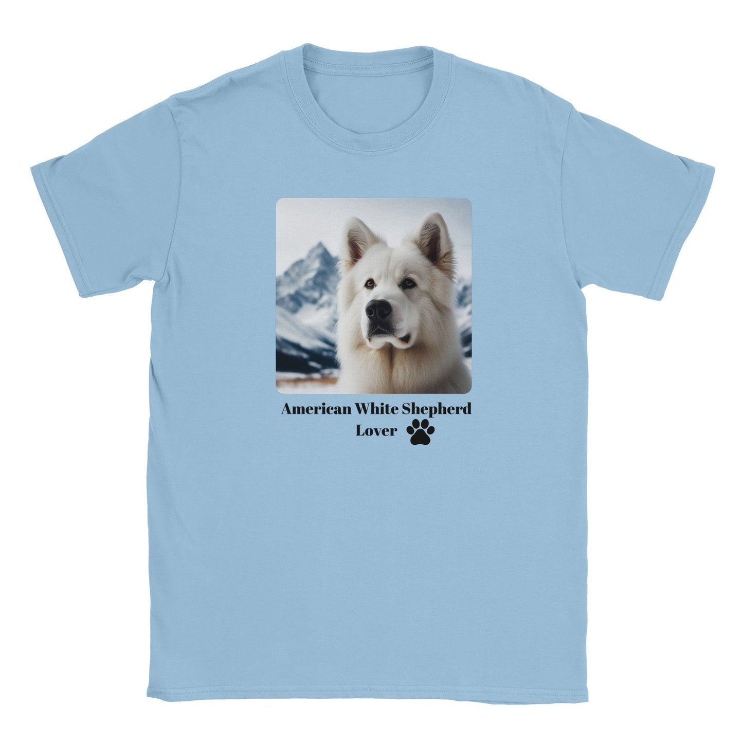 American White Shepherd T-Shirt - PetSelfie - Petselfie