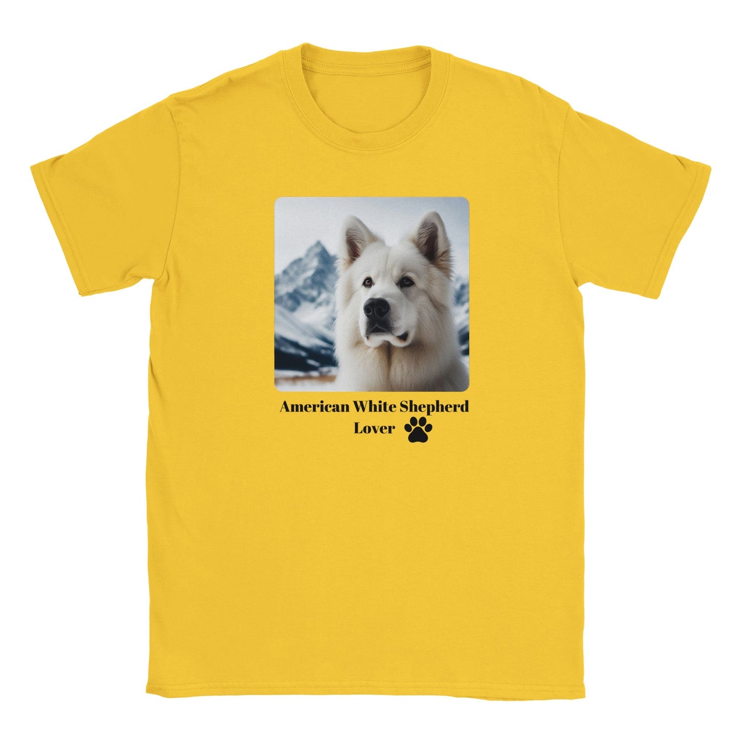 American White Shepherd T-Shirt - PetSelfie - Petselfie