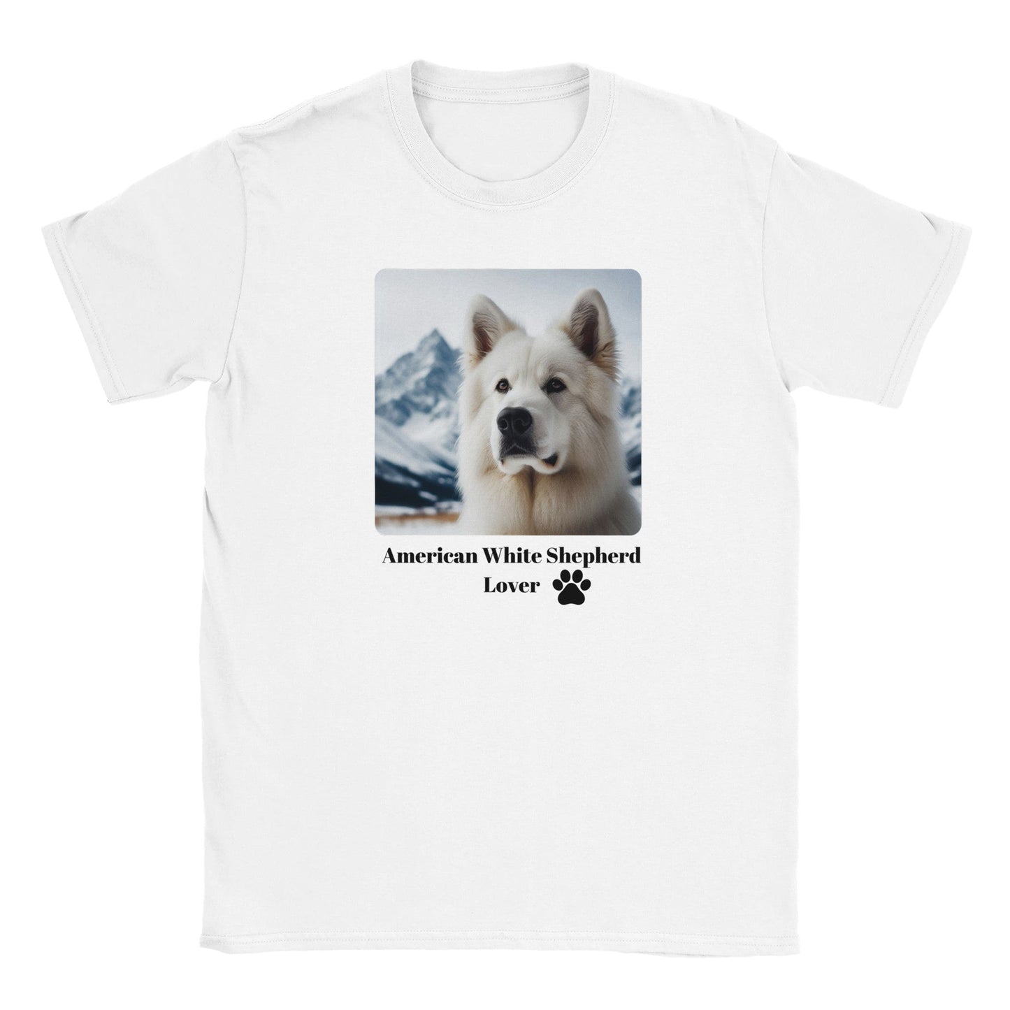 American White Shepherd T-Shirt - PetSelfie - Petselfie