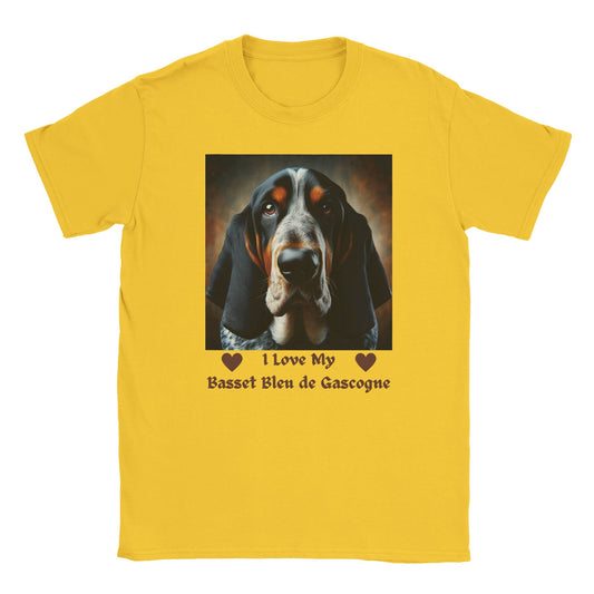 Basset Bleu de Gascogne Dog T-Shirt - PetSelfie - Petselfie