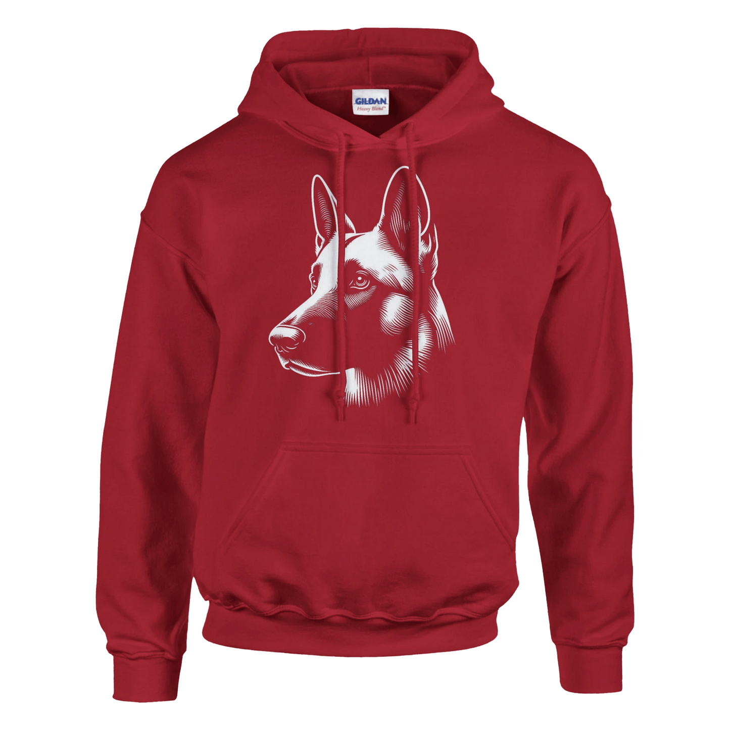 Belgian Malinois Silhouette Hoodie - Petselfie