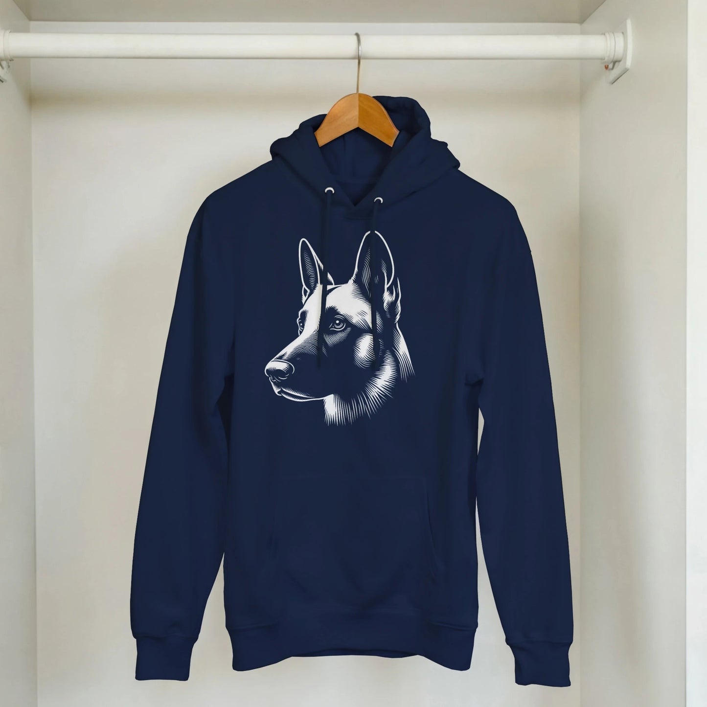 Belgian Malinois Silhouette Hoodie - Petselfie
