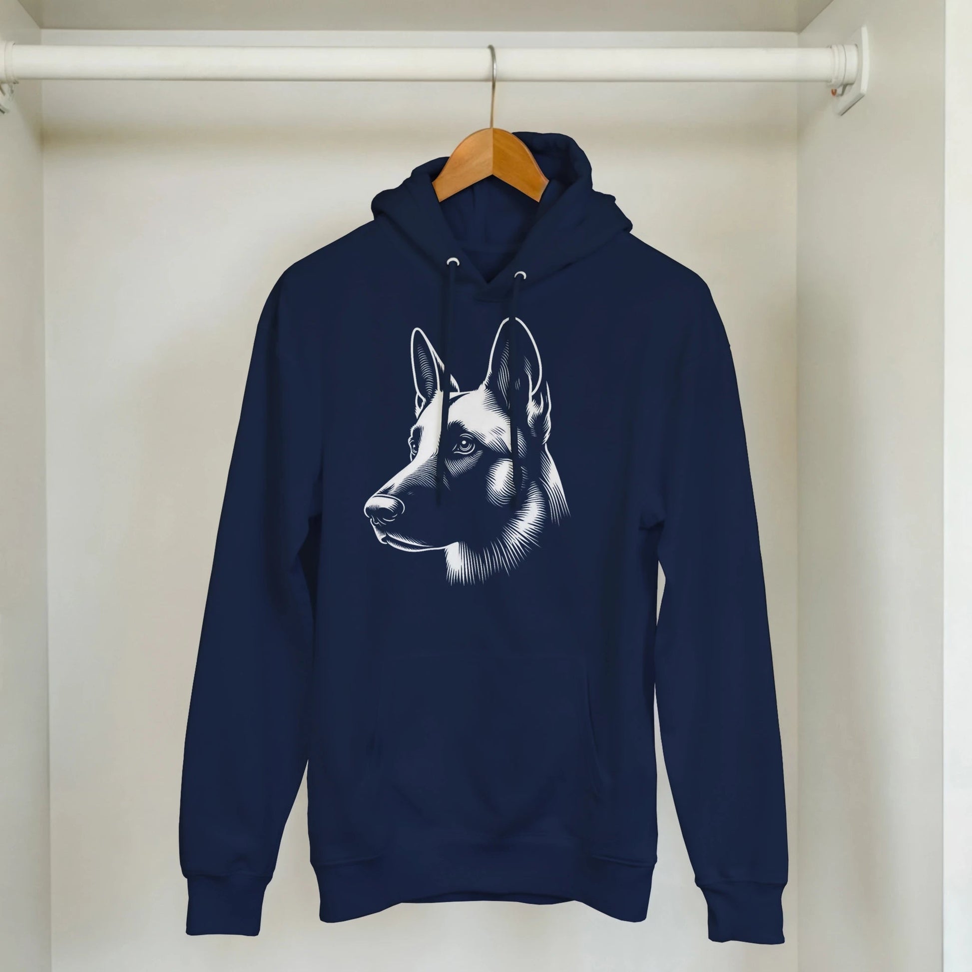 Belgian Malinois Silhouette Hoodie - Petselfie