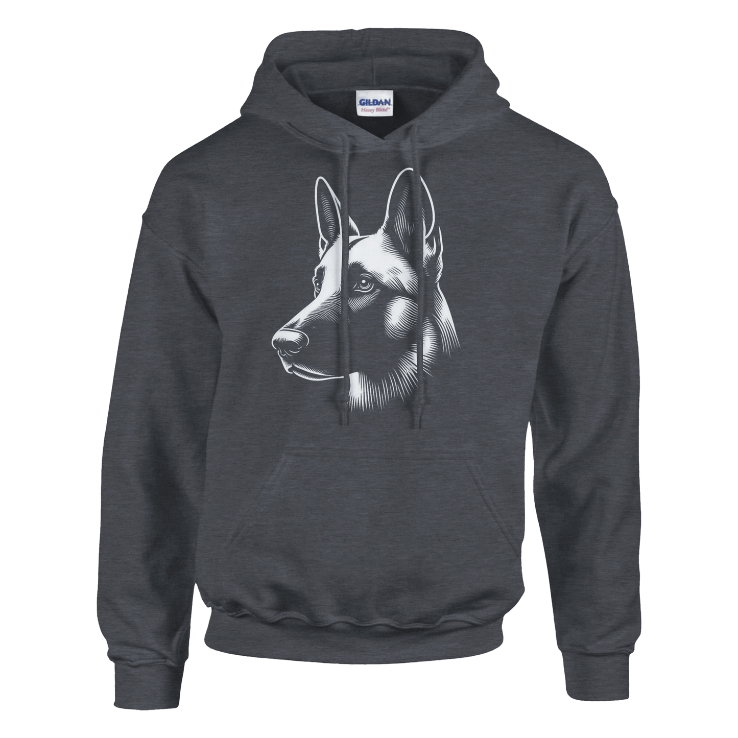Belgian Malinois Silhouette Hoodie - Petselfie